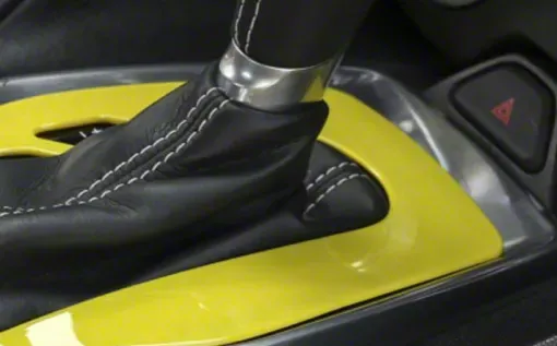 Gear Shift Panel; Yellow (16-24 Camaro w/ Automatic Transmission)