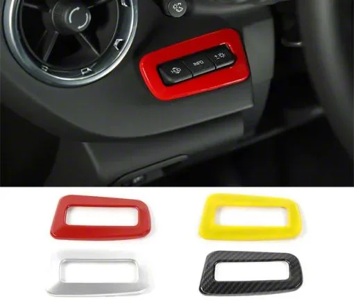 Heads Up Display Controls Trim; Yellow (16-24 Camaro)