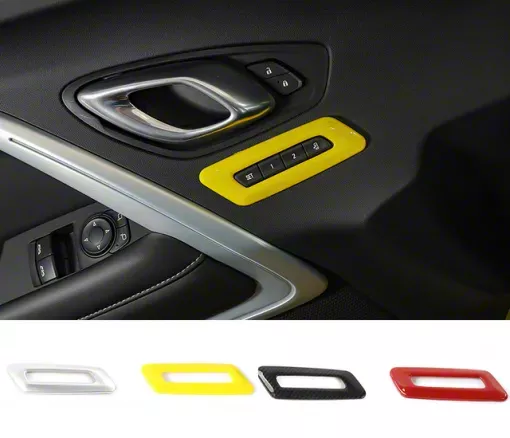 Lighter/Charger Surround Cover; Silver (16-24 Camaro)