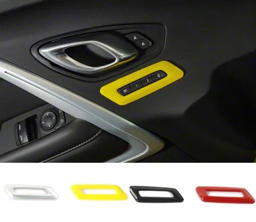 Memory Seat Button Controls Trim; Silver (16-24 Camaro)