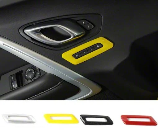 Memory Seat Button Controls Trim; Yellow (16-24 Camaro)