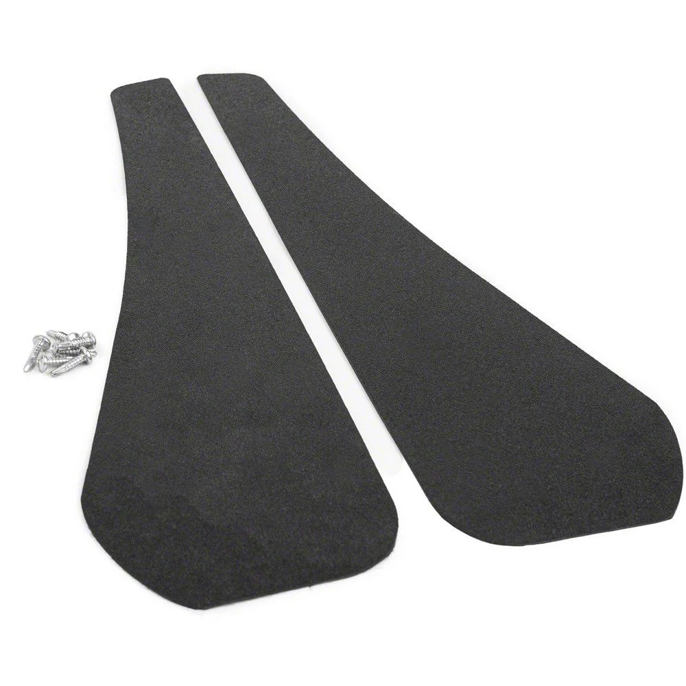 Mud Flaps; Front; Satin Black Ice Vinyl (10-15 Camaro)