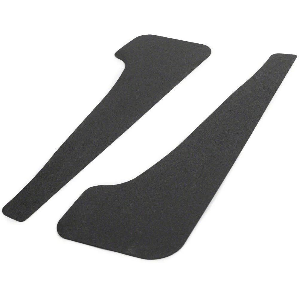 Mud Flaps; Rear; Gloss Carbon Fiber Vinyl (10-15 Camaro)