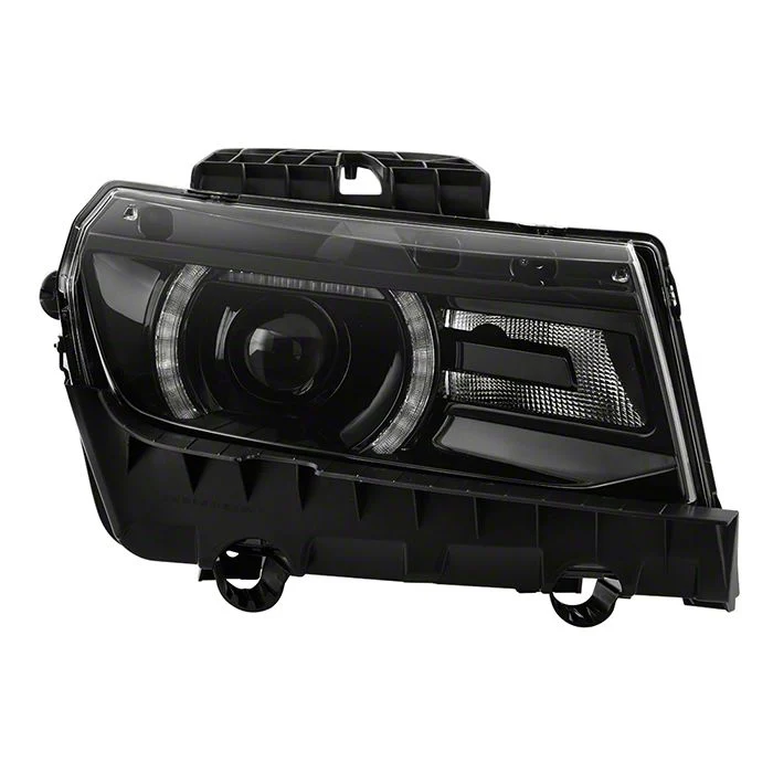 OEM Style Headlight; Black Housing; Clear Lens; Passenger Side (14-15 Camaro w/ Factory HID Headlights, Excluding LS, Z/28 & ZL1)