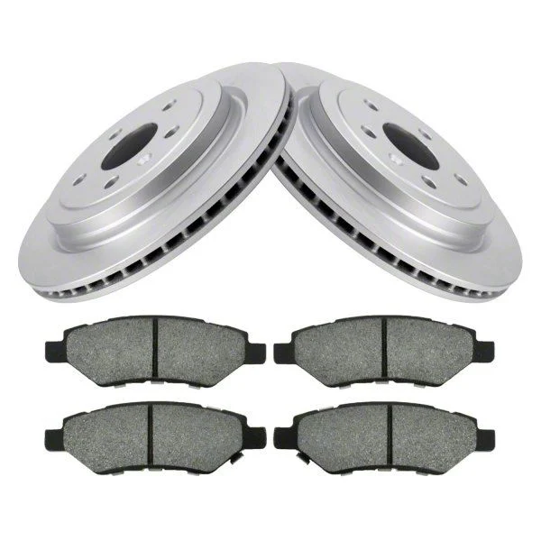 Semi-Metallic Brake Rotor and Pad Kit; Rear (10-15 Camaro LS, LT)