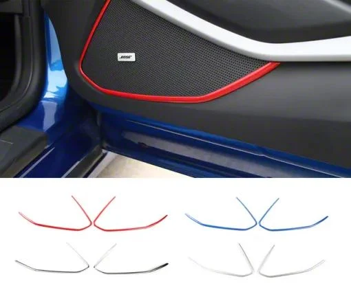 Speaker Door Trim; Silver (16-24 Camaro)