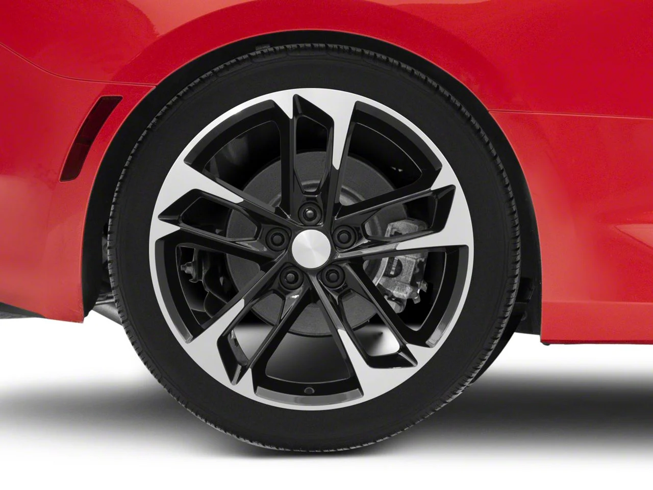 50th Anniversary Style Gloss Black Machined Wheel; 20x8.5; 25mm Offset (16-24 Camaro, Excluding ZL1)