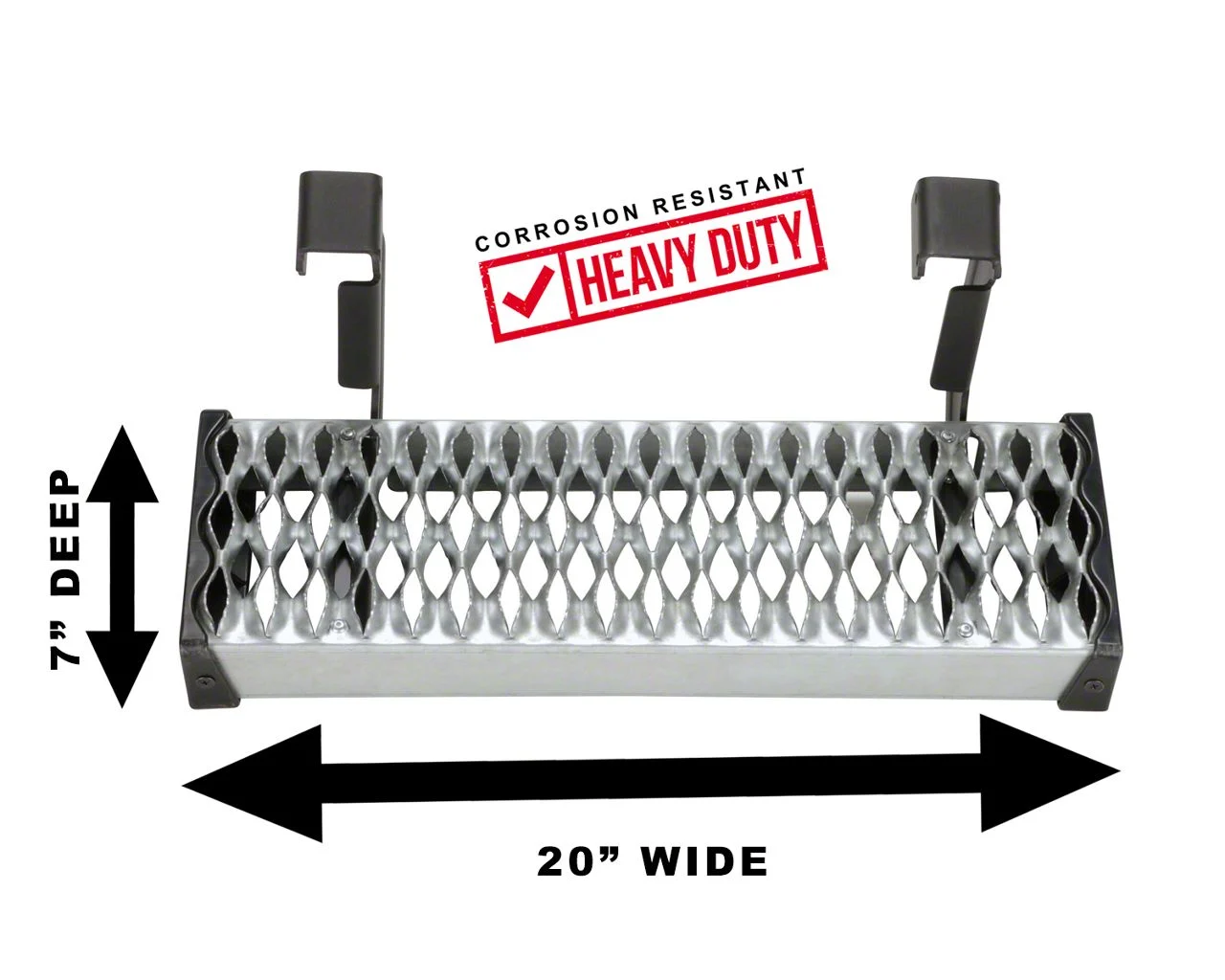 MAXgrip Side Step; Galvanized (11-16 F-250 Super Duty)