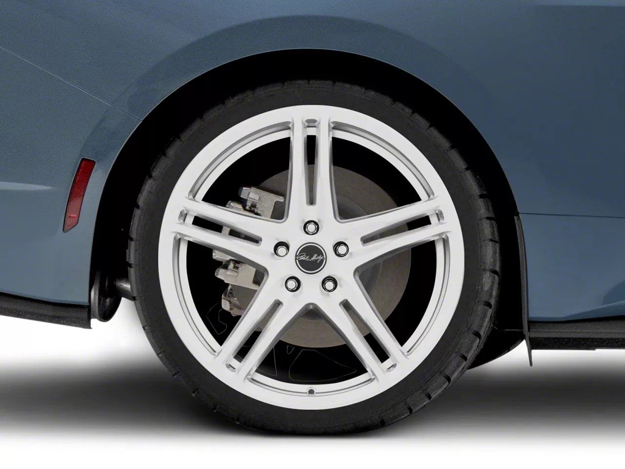Carroll Shelby Wheels CS14 Hyper Silver Wheel; Rear Only; 20x11; 50mm Offset (24-26 Mustang)