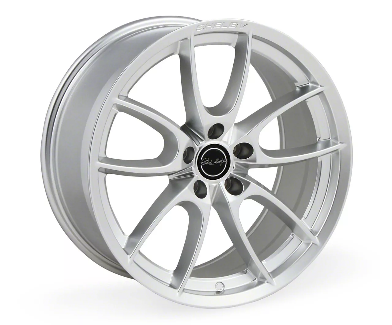 Carroll Shelby Wheels CS5 Chrome Powder Wheel; Rear Only; 19x11; 50mm Offset (24-26 Mustang)
