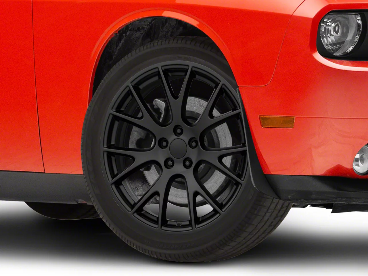 Hellcat Style Satin Black Wheel; 20x9.5; 15mm Offset (08-23 RWD Challenger, Excluding Widebody)