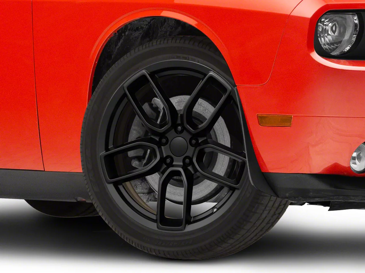 Hellcat Widebody Style Satin Black Wheel; 20x9.5; 15mm Offset (08-23 RWD Challenger, Excluding Widebody)