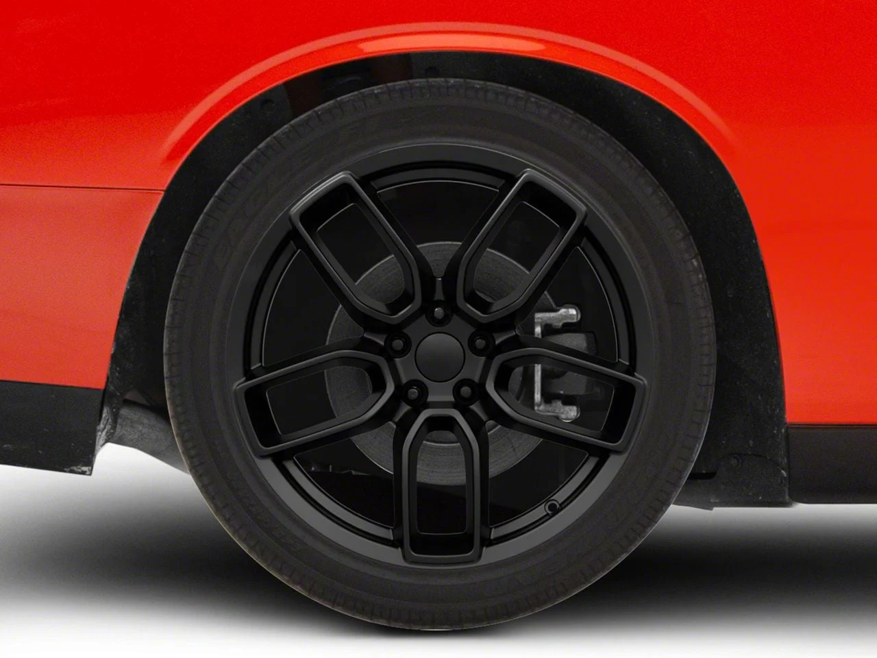 Hellcat Widebody Style Satin Black Wheel; 20x10.5; -9mm Offset (18-23 Challenger Widebody)