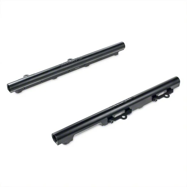 Grams Performance High-Flow Fuel Rails; Black (09-23 5.7L HEMI Challenger)