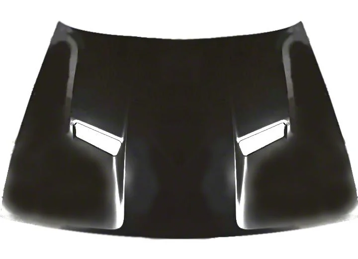 Replacement Hood; Unpainted (15-18 Challenger)