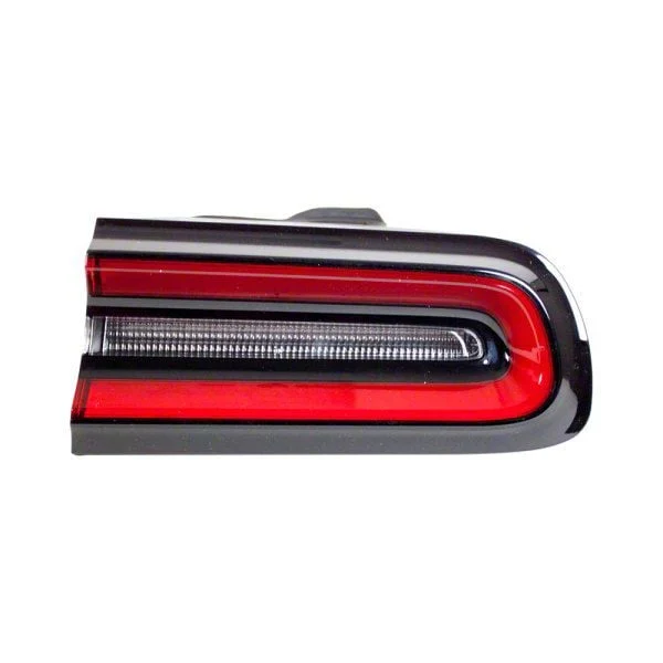 CAPA Replacement Outer Tail Light; Black Housing; Red/Clear Lens; Passenger Side (08-14 Challenger)
