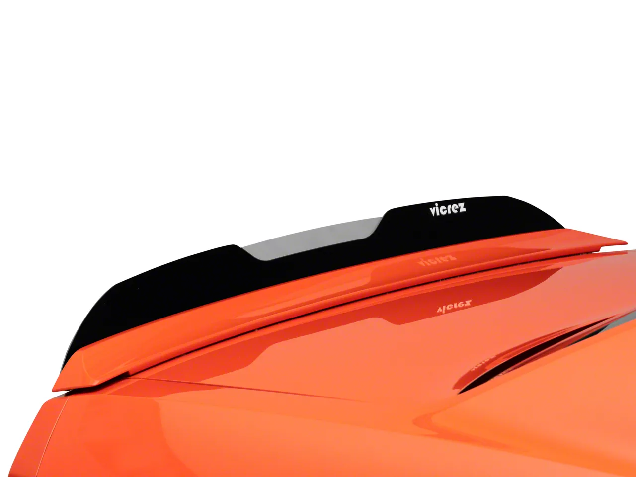 V3R Wicker Bill Rear Spoiler Add-On; Gloss Black (08-14 Challenger)