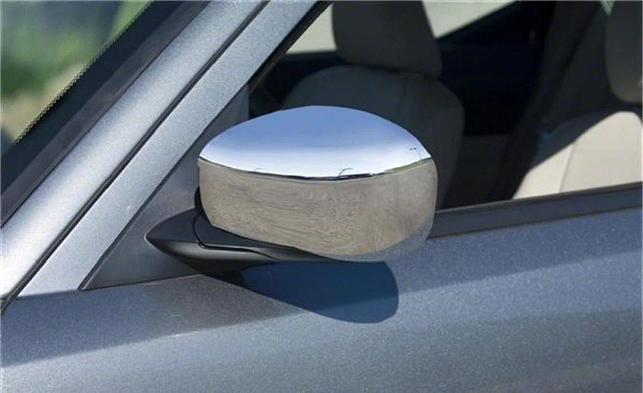 Putco Mirror Covers; Chrome (06-10 Charger)