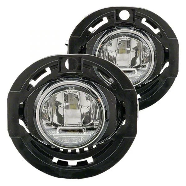 LED Fog Lights; Clear (15-16 Charger)