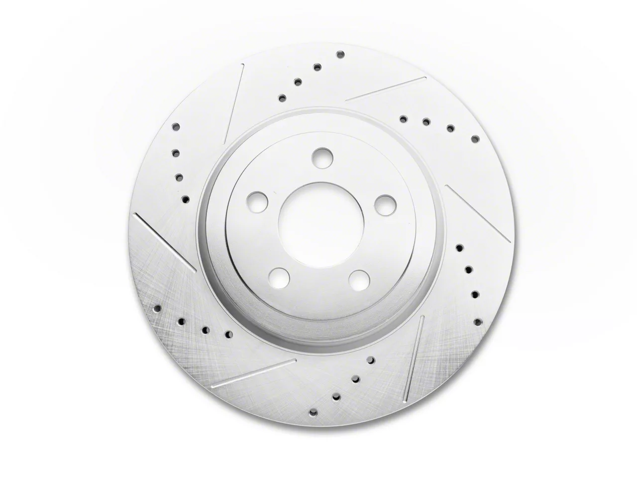 C&L Super Sport Cross-Drilled and Slotted Rotor; Front Driver Side (09-23 Challenger w/ Dual Piston Front Calipers)