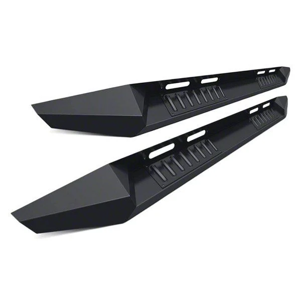 Armour Heavy Duty Steel Running Boards; Black (15-22 Colorado Crew Cab)