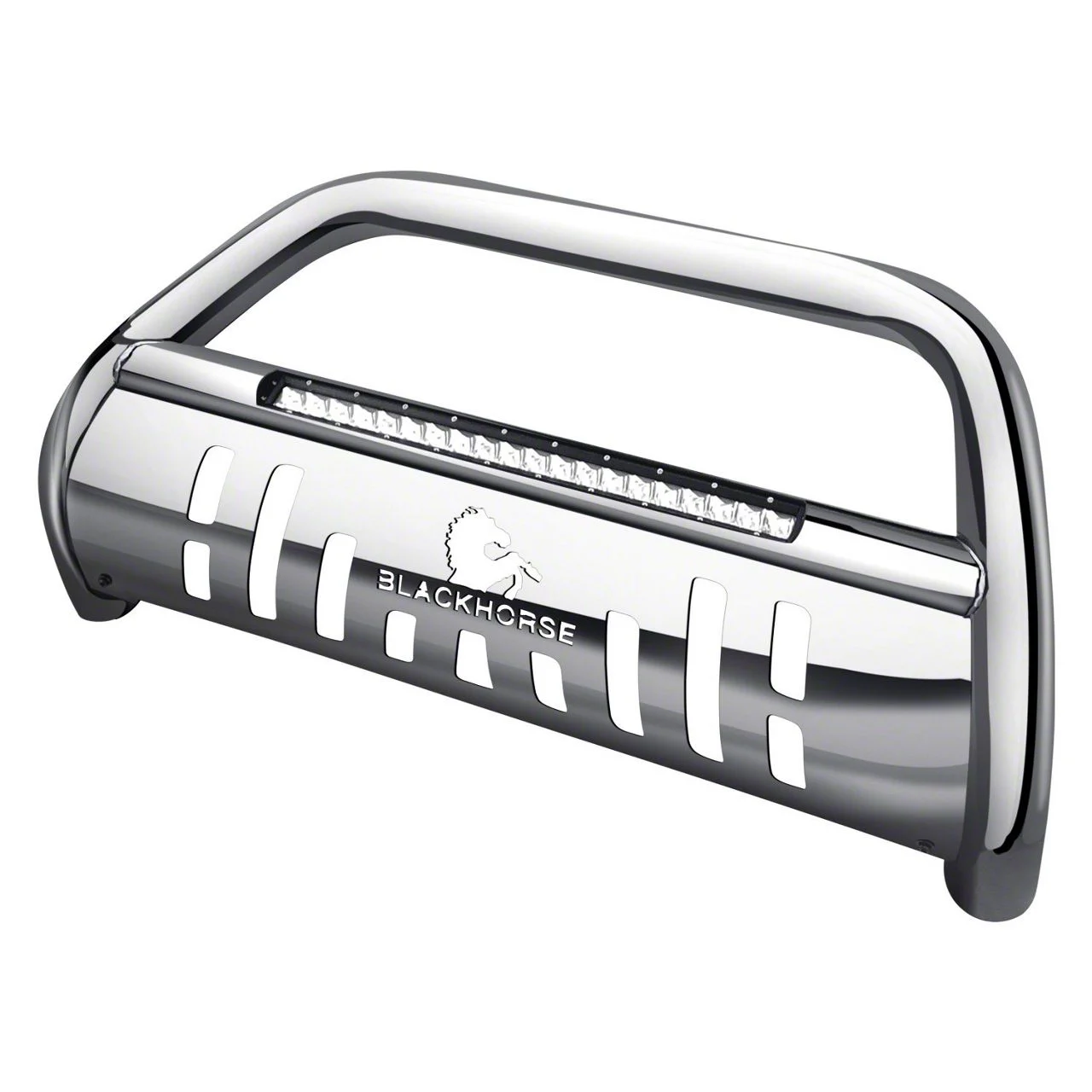 Beacon Bull Bar with Skid Plate; Stainless Steel (15-22 Colorado, Excluding ZR2)
