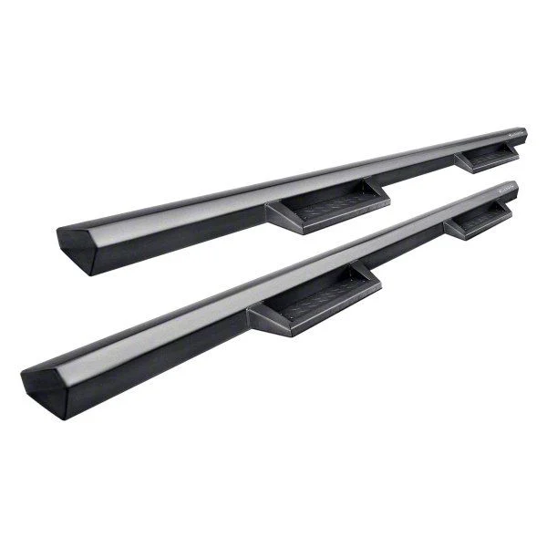 Impact Heavy Duty Drop Side Step Bars; Black (15-22 Colorado Crew Cab)