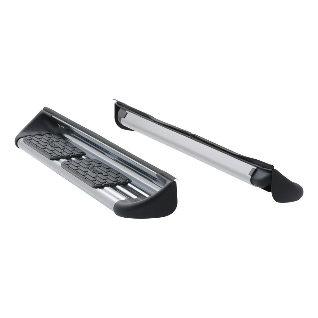 Stainless Side Entry Running Boards without Mounting Brackets; Polished (15-22 Colorado Extended Cab)
