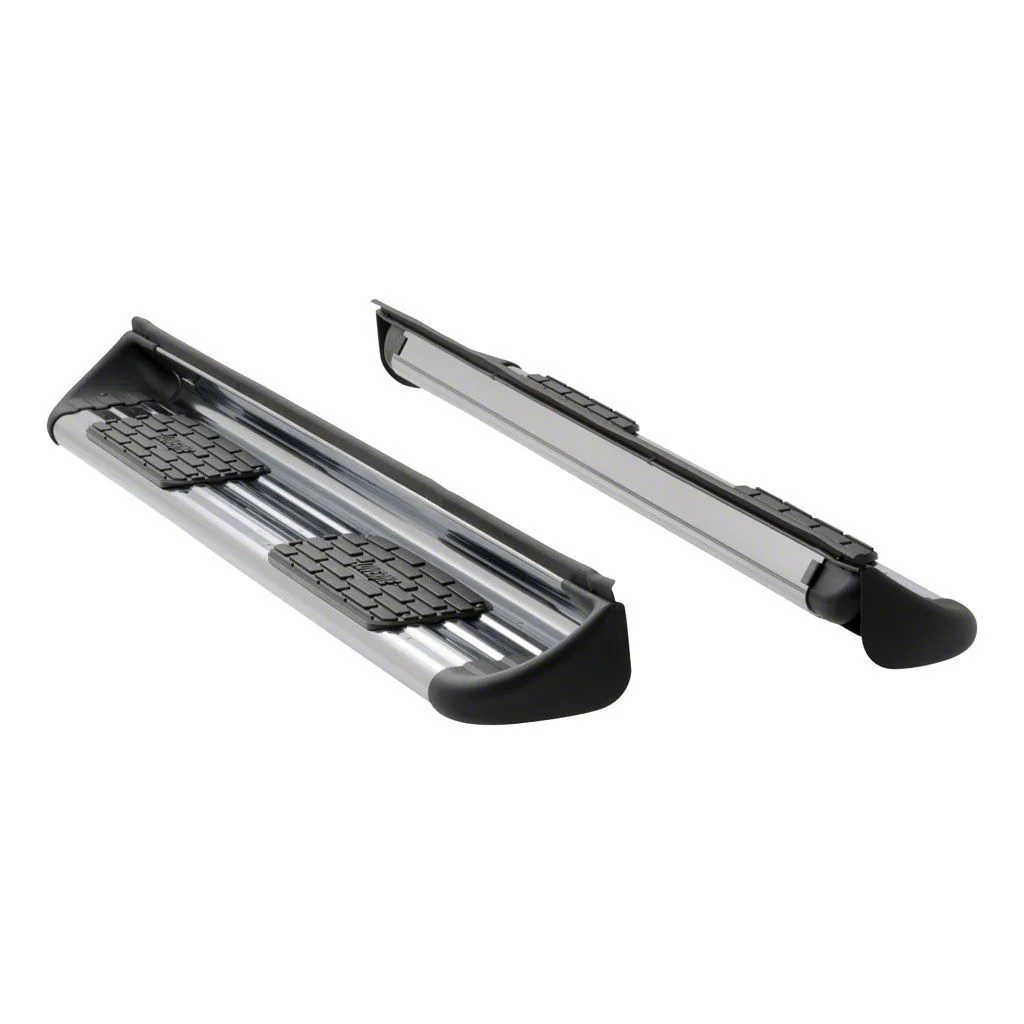 Stainless Side Entry Running Boards without Mounting Brackets; Polished (15-22 Colorado Crew Cab)