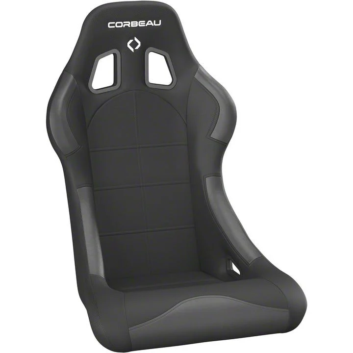 Corbeau Forza Racing Seat; Black Cloth (10-24 Camaro)