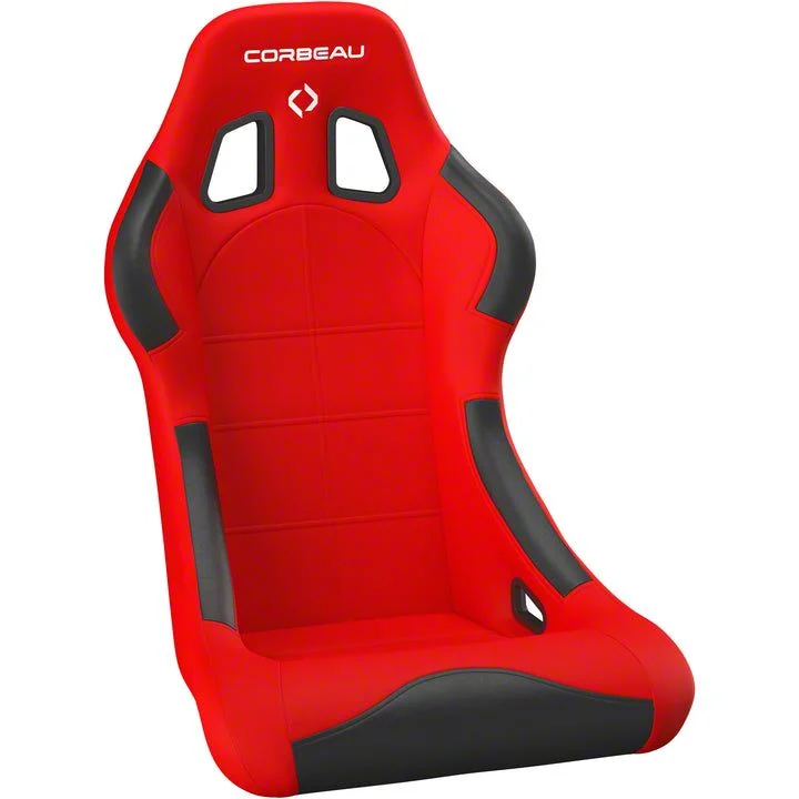 Corbeau Forza Racing Seat; Red Cloth (10-24 Camaro)