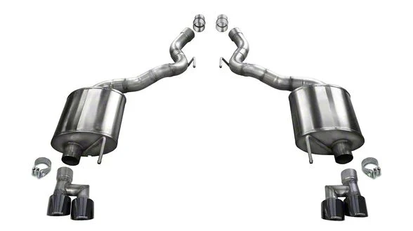 Corsa Performance Sport Axle-Back Exhaust with Black Tips (18-23 Mustang GT Convertible w/o Active Exhaust)