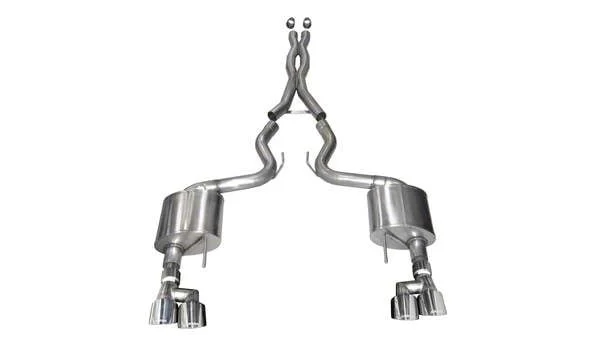 Corsa Performance Sport Cat-Back Exhaust with Polished Tips (18-23 Mustang GT Fastback w/o Active Exhaust)