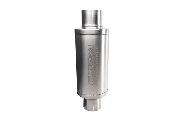Corsa Performance Slip Fit Resonator; 16.25-Inch Overall; 3-Inch Inlet and Outlet; 6-8 DB (Universal; Some Adaptation May Be Required)
