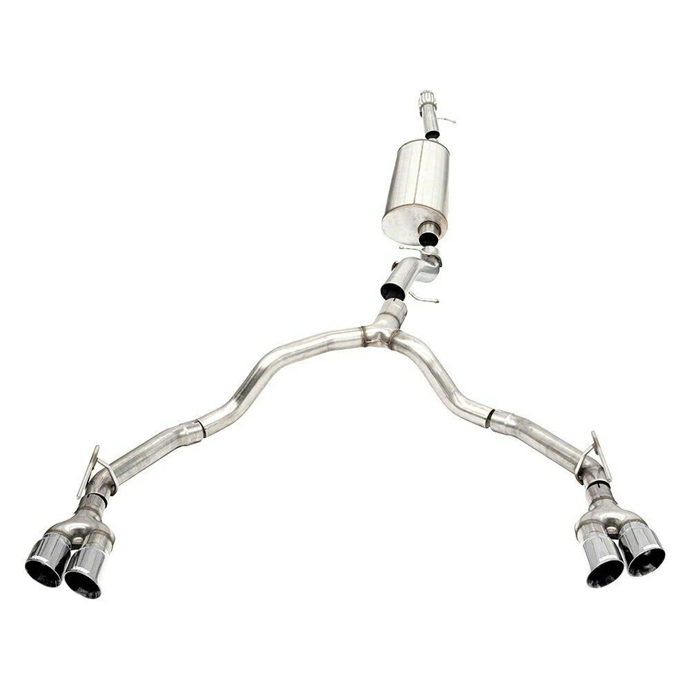 Corsa Performance Sport Dual Exhaust System with Polished Tips; Rear Exit (21-26 6.2L Yukon)