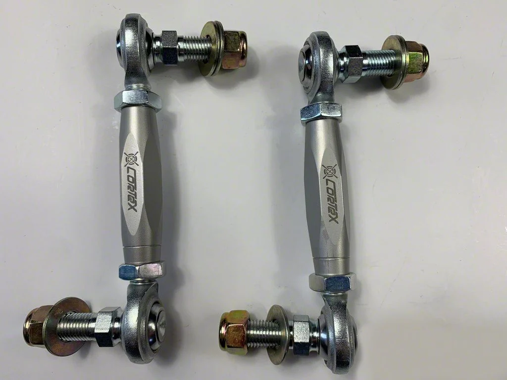 CorteX Adjustable Anti-Roll Bar End Links; Rear (15-26 Mustang)