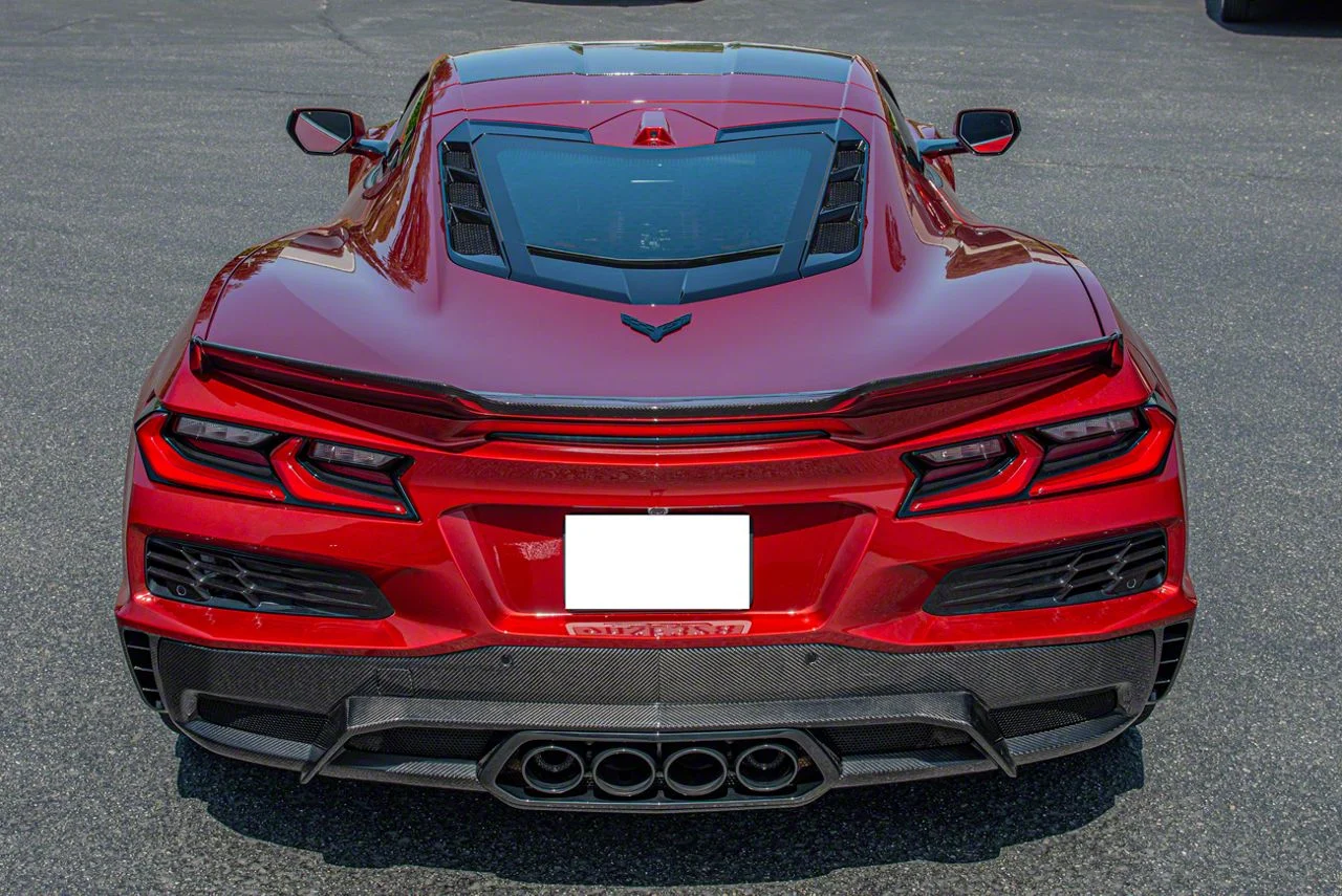 EOS Performance Style Rear Diffuser Side Vents; Carbon Fiber (23-26 Corvette C8 Z06)