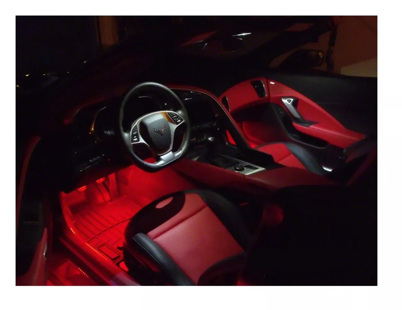Footwell LED Lighting Kit; Aqua (14-19 Corvette C7)