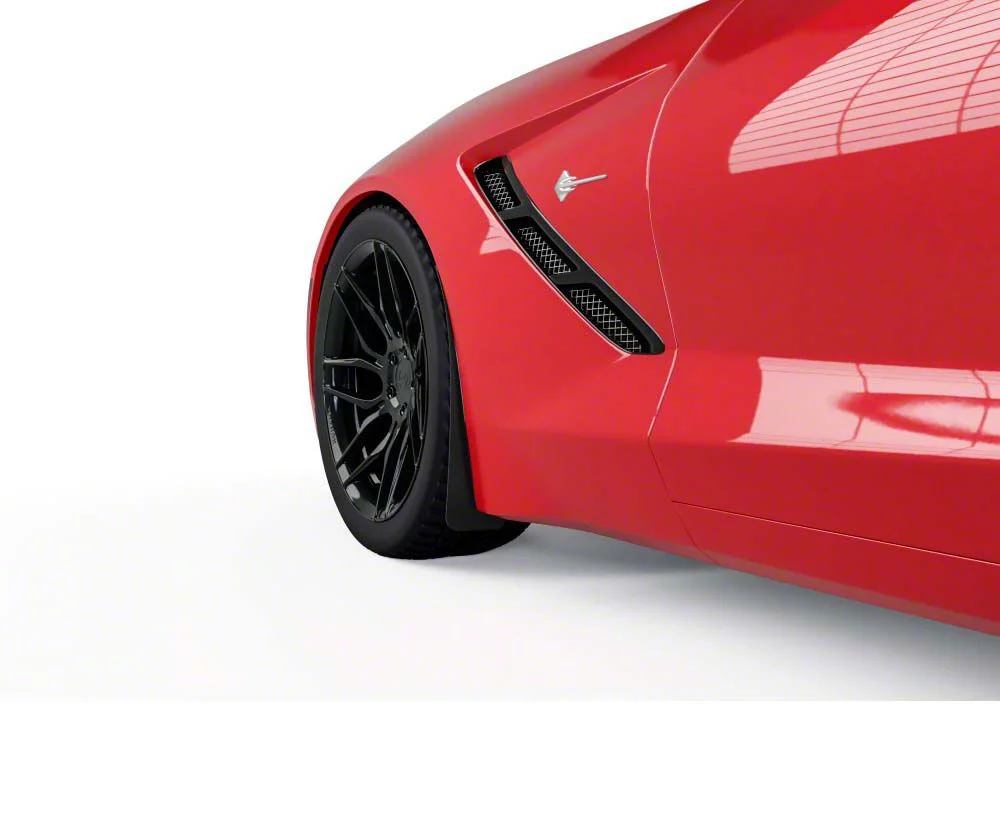 Mud Flaps; Front; Urban Camo Vinyl (14-19 Corvette C7)
