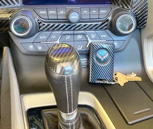Shifter Cap Cover; Carbon Fiber (14-19 Corvette C7)