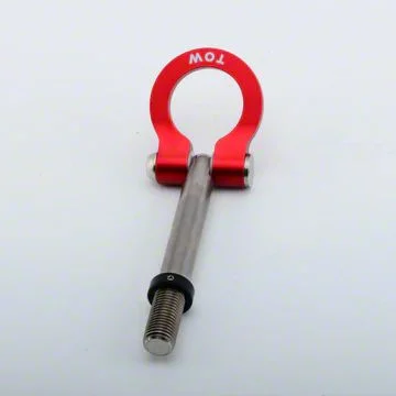 Titanium Tow Hook with Black D-Ring; Rear (14-24 Corvette C7 & C8)