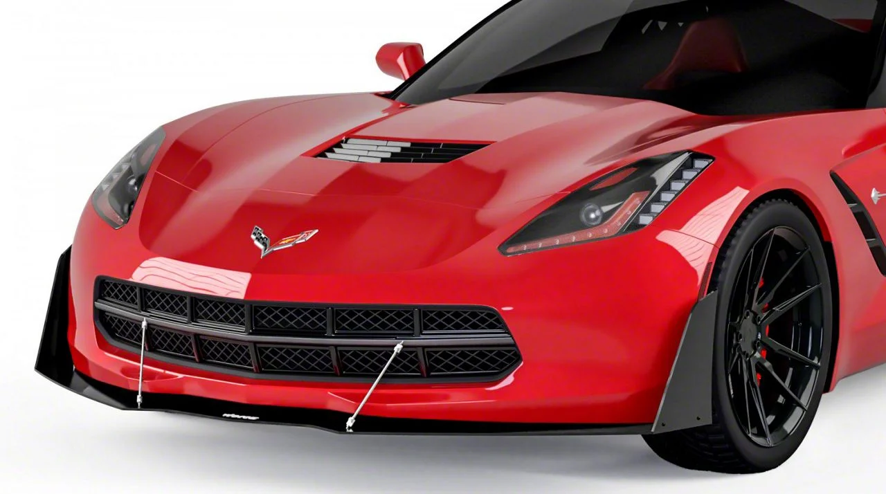 V3R Front Bumper Splitter; Urban Camo Vinyl (14-19 Corvette C7)