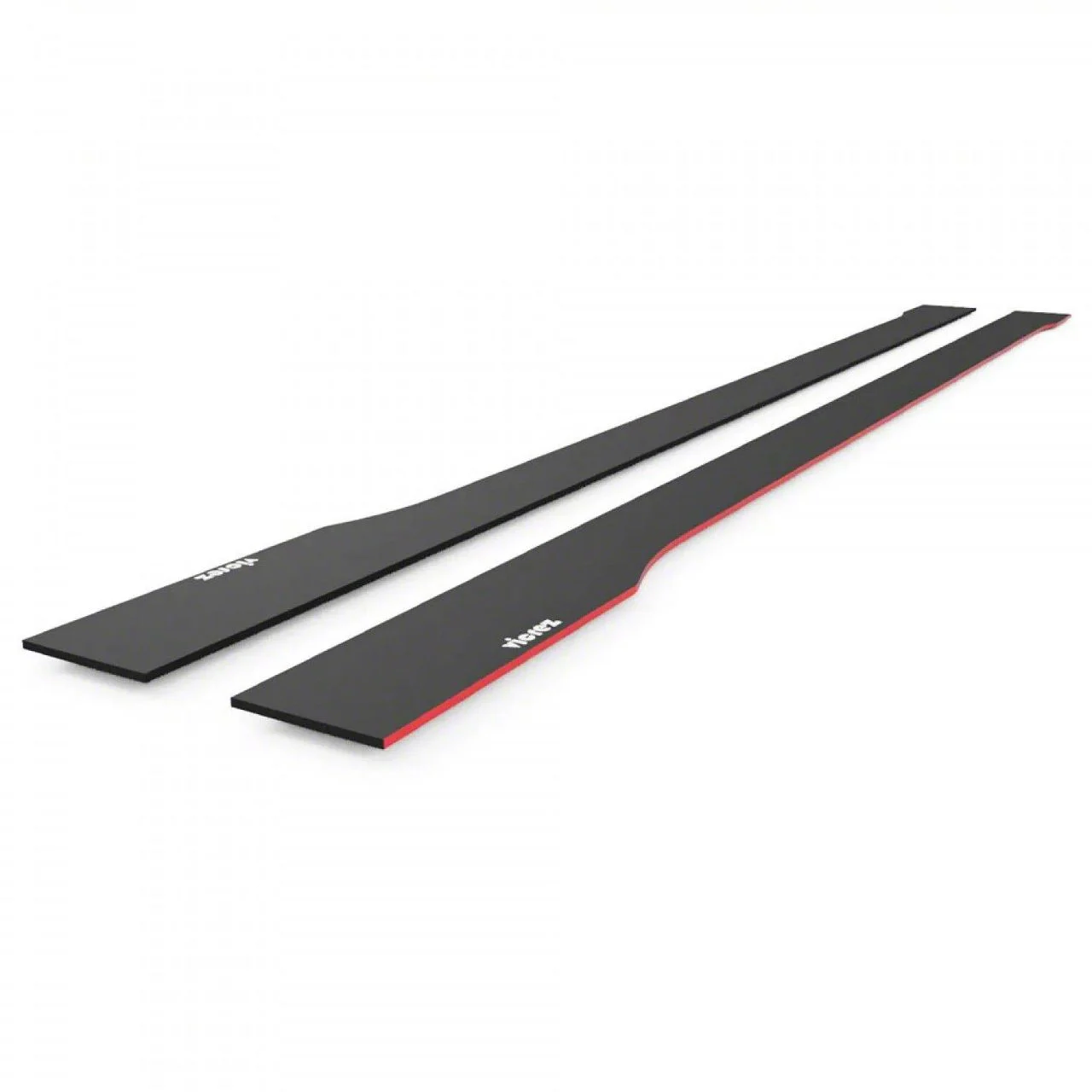 V7R Side Skirt Splitters; Satin Black Vinyl (20-26 Corvette C8)