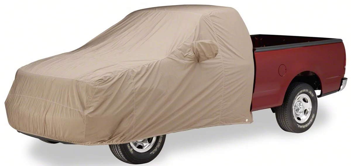 Covercraft Polycotton Cab Area Truck Cover; Gray (11-16 F-350 Super Duty SuperCrew w/ Standard Mirrors)