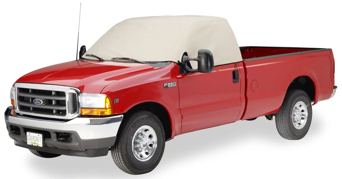Covercraft Polycotton Custom Cab Cooler Cover; Gray (11-16 F-350 Super Duty SuperCrew)