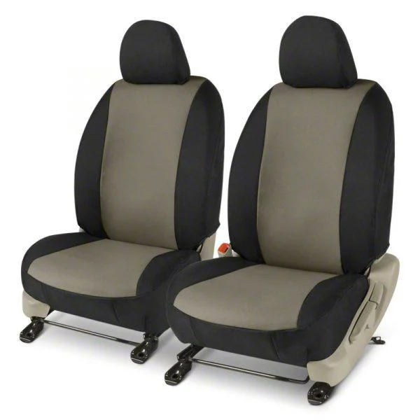 Covercraft Precision Fit Seat Covers Endura Custom Front Row Seat Covers; Charcoal/Black (19-23 Ranger Lariat)