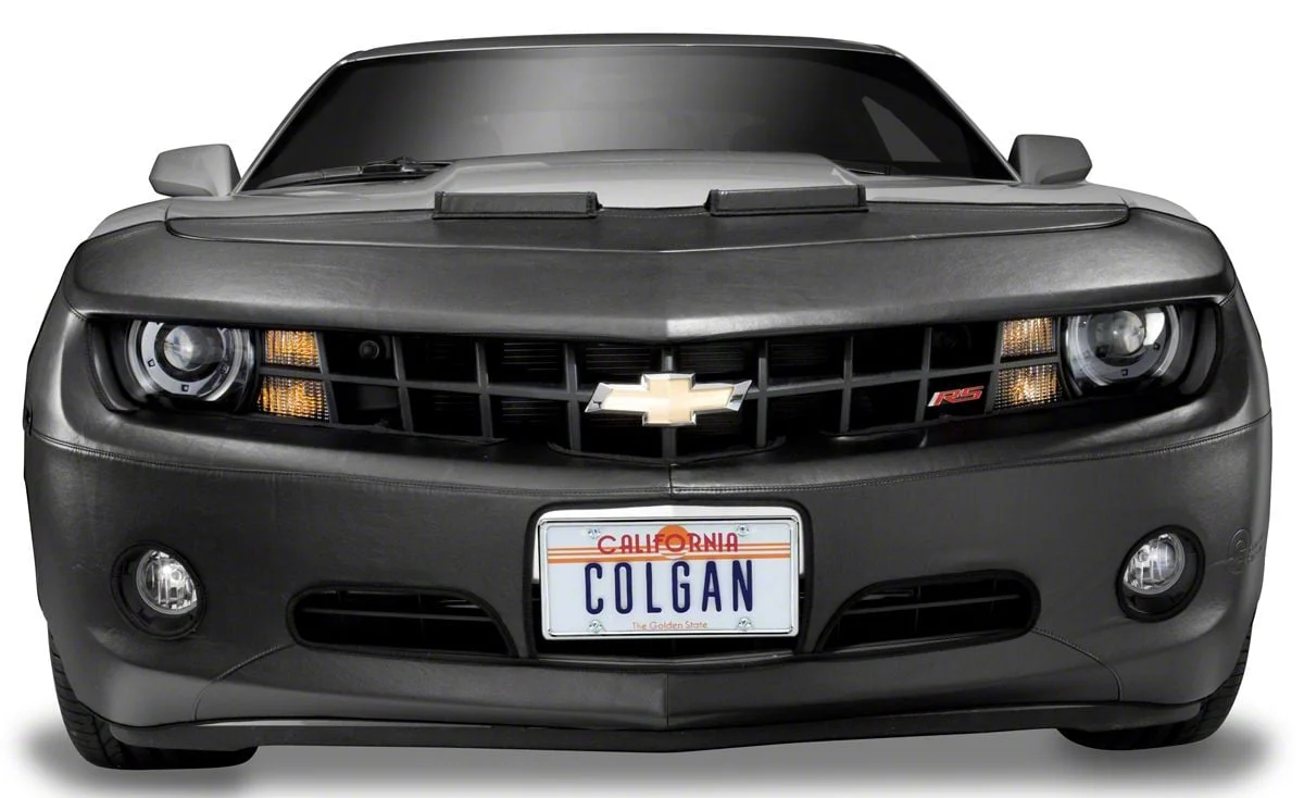 Covercraft Colgan Custom Full Front End Bra with License Plate Opening; Black Crush (15-19 4WD Silverado 3500 HD w/o Front Parking Sensors)