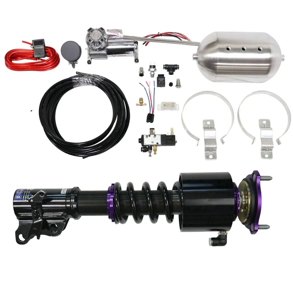 D2 Racing RS Series Coil-Over Kit with Front Air Cups and Gold Control System (06-10 RWD Charger)