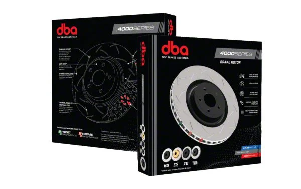 DBA 4000 Series HD Vented Rotor; Front (16-24 Camaro SS w/ 4-Piston Front Calipers; 21-24 Camaro LT1)