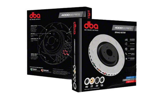 DBA 4000 Series XD Cross Drilled Rotor; Rear (10-15 Camaro SS; 12-23 Camaro ZL1)